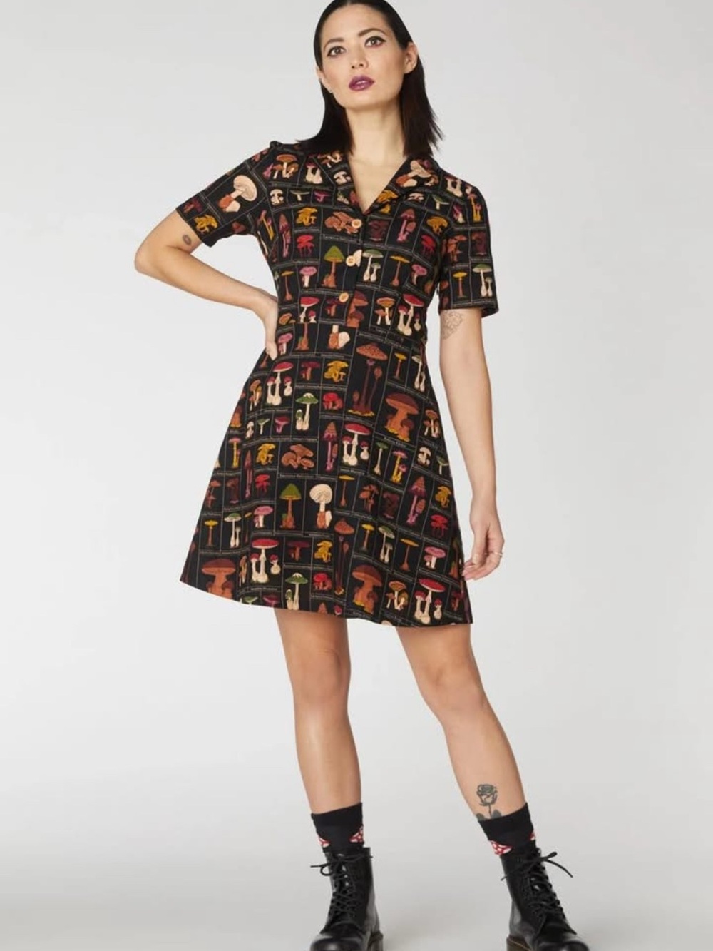 NWT Modcloth Shroom Science Book Mini Dress